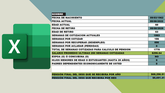 SIMULADOR DE PENSIONES IMSS LEY 73