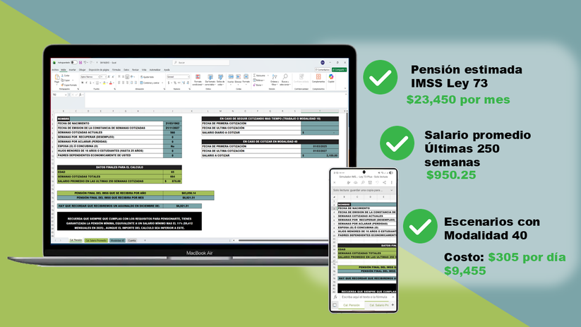 Simulador IMSS - Ley 73 Plus – PENSIONES MX
